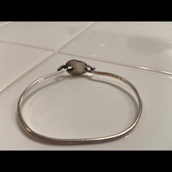 Guess Silver Vermeil Logo Stamp Bracelet - Picture 3 of 4